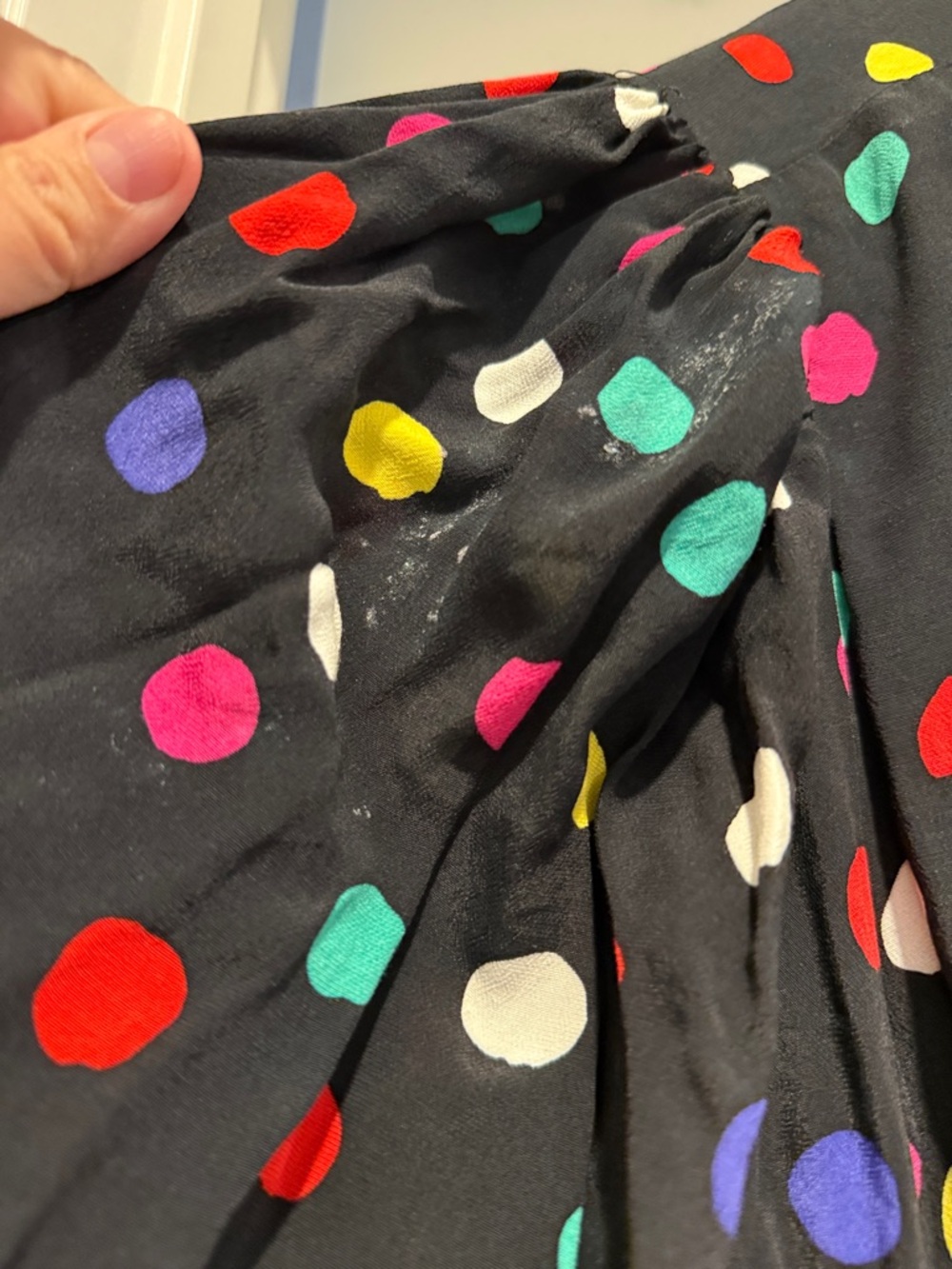 RIXO Black Dress with Multicolored Polka Dots target collab - Picture 3 of 4